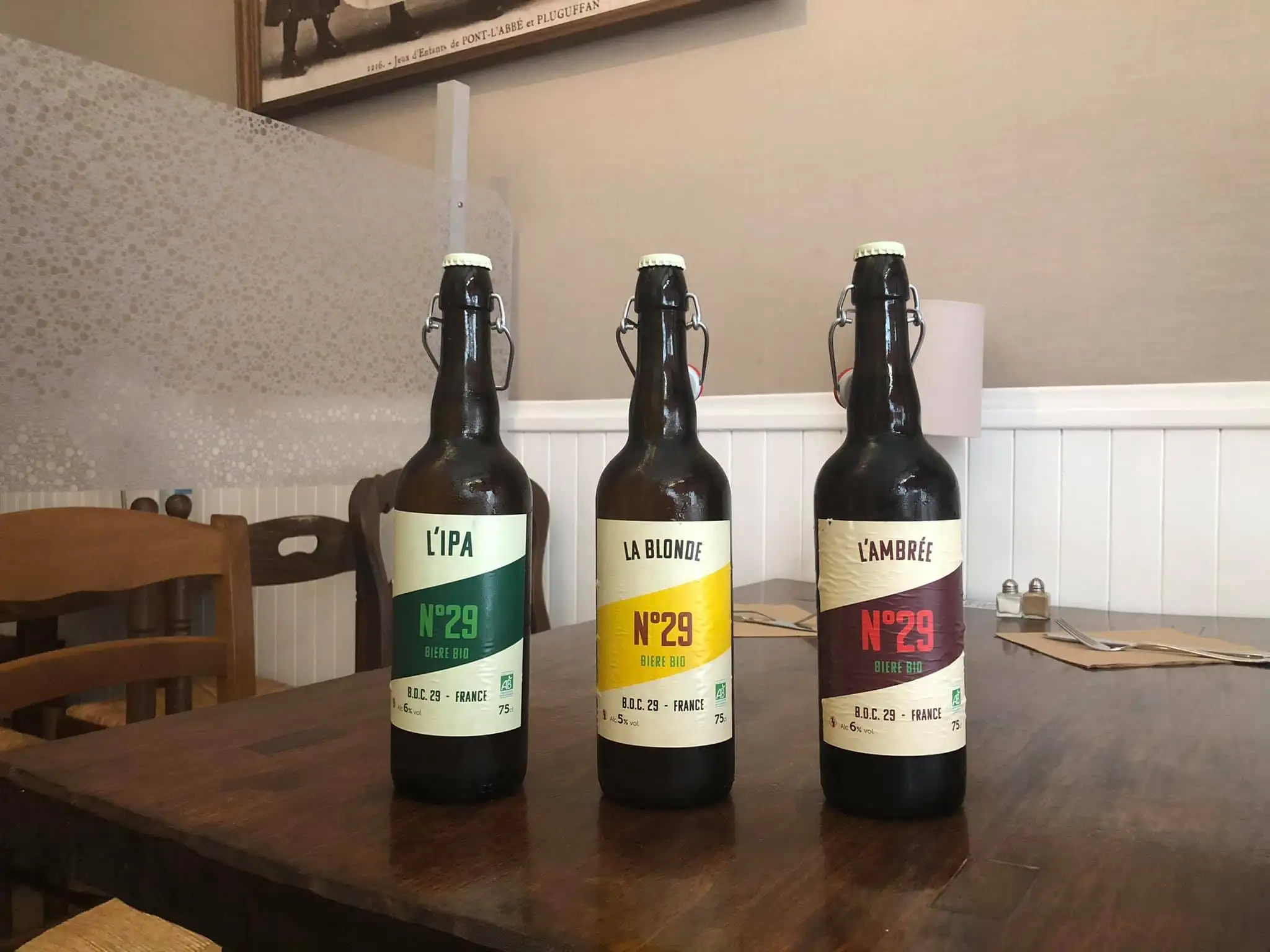 Bière artisanale Bio de Concarneau : "la numéro 29"